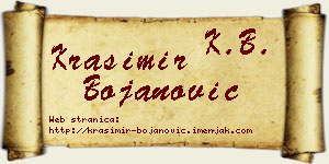 Krasimir Bojanović vizit kartica